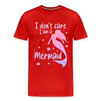 Mermaid Fable Mermaids Fairy Tale - Men's Premium Organic T-Shirt - red - Front - Damien (186cm)