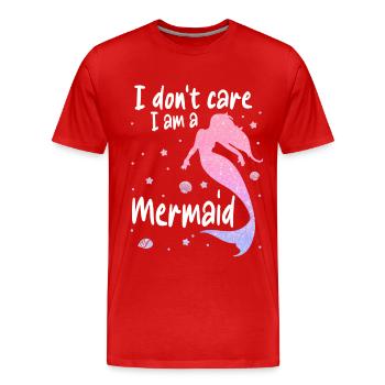 Mermaid Fable Mermaids Conte de fées - T-shirt bio Premium Homme - rouge - Devant - Damien (186cm)