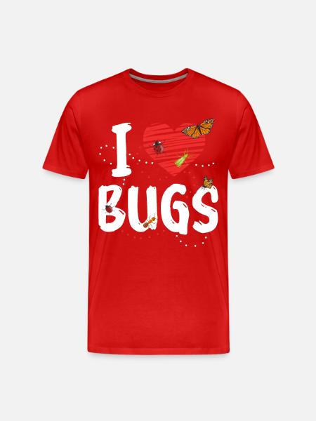 Insect Entomologist Biology - Men's Premium Organic T-Shirt - red