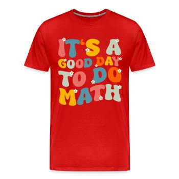 Teacher School Teacher Teacher Teacher - Men's Premium Organic T-Shirt - red - Front - Damien (186cm)