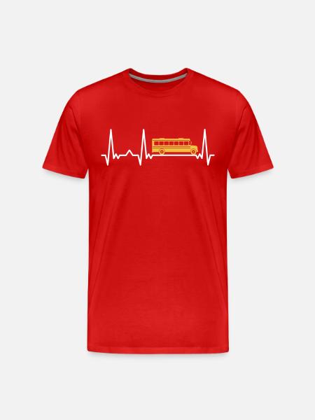 Bus Bus Driver School Bus - Men's Premium Organic T-Shirt - red