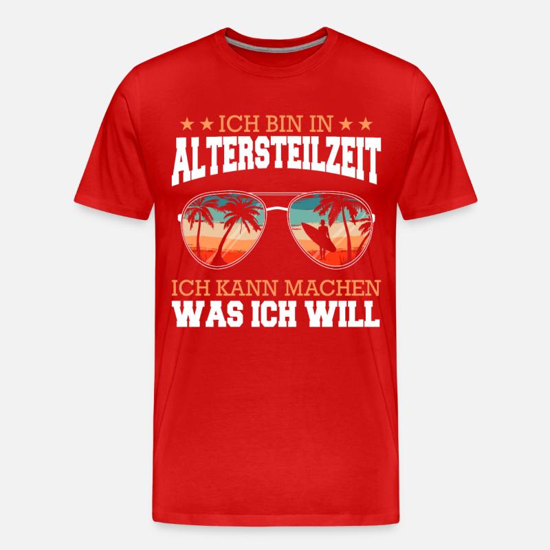 Altersteilzeit ATZ - Männer Premium Bio T-Shirt - Rot