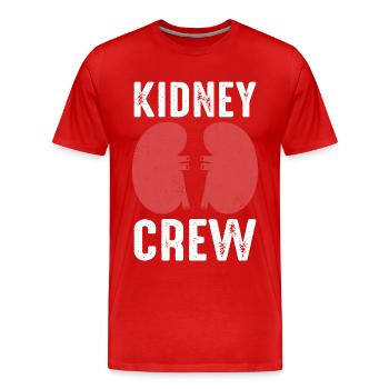 NierenspenderNierentransplantation Niere Organ Org - Männer Premium Bio T-Shirt - Rot - Vorne - Damien (186cm)