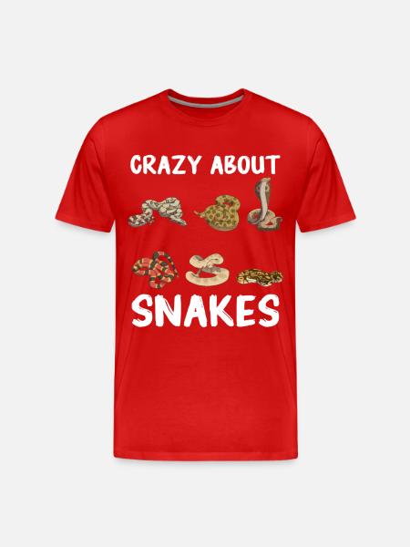 Snake, Snake, Animal - Men's Premium Organic T-Shirt - red