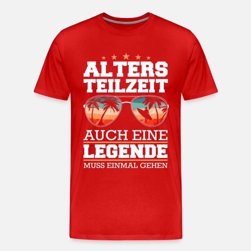 Altersteilzeit ATZ - Männer Premium Bio T-Shirt - Rot
