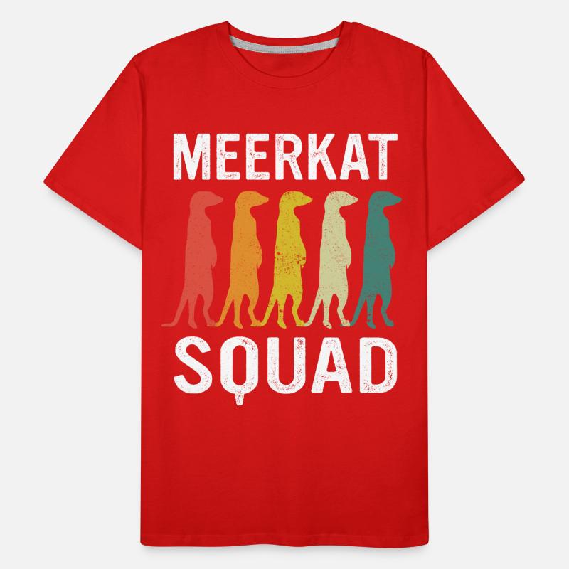 Erdmännchen Tier Erdmann Männer Premium Bio T-Shirt