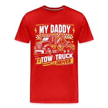 Dépanneuse Dépanneuse - T-shirt bio Premium Homme - rouge - Devant - Damien (186cm)