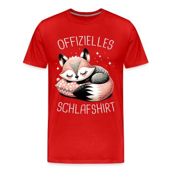 Fuchs Füchse Wildtier Waldtier Rotfuchs - Männer Premium Bio T-Shirt - Rot - Vorne - Damien (186cm)