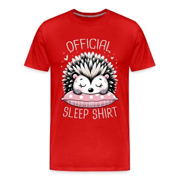 Hérisson, Piquant, Animal, Hérisson - T-shirt bio Premium Homme - rouge - Devant - Damien (186cm)