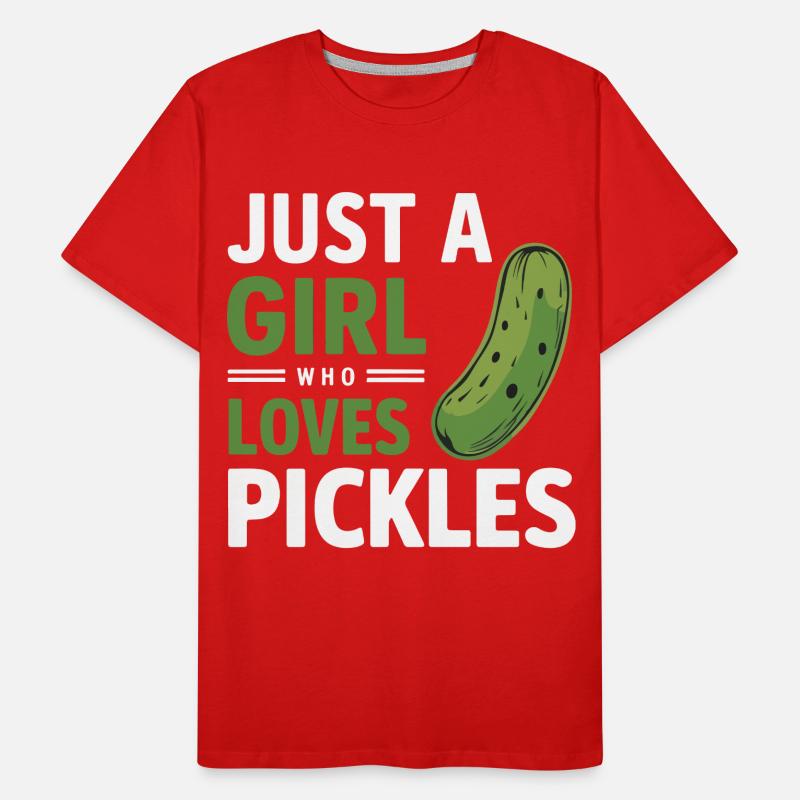 Concombre, Cornichon, Cornichon, Aneth alimentaire T-shirt bio Premium Homme