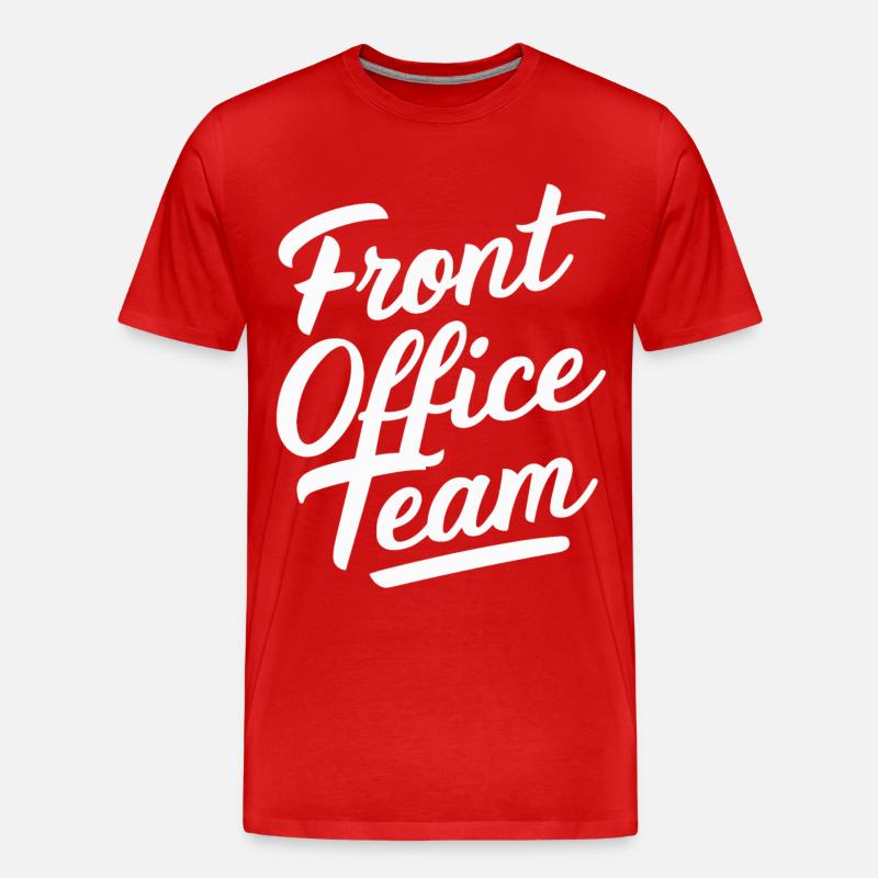 Front Office Schule Sekretärin - Männer Premium Bio T-Shirt - Rot