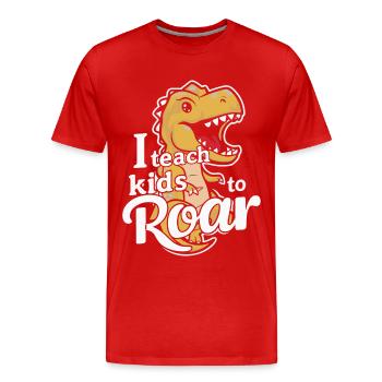 Speech Therapist Speech Therapy Speech Therapy - Men's Premium Organic T-Shirt - red - Front - Damien (186cm)