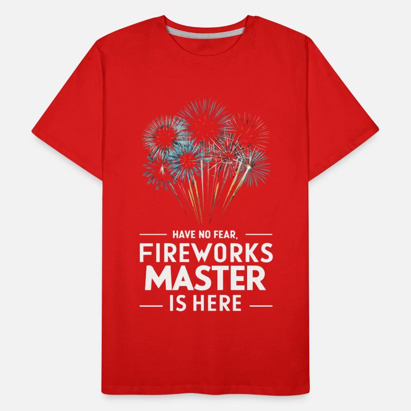 Pyrotechnician Fireworks Pyrotechnics Men's Premium Organic T-Shirt