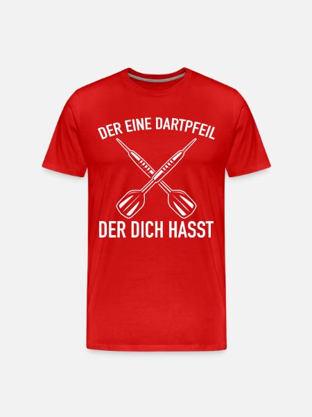 Darts Darts Darts Players Darts - Men's Premium Organic T-Shirt - red