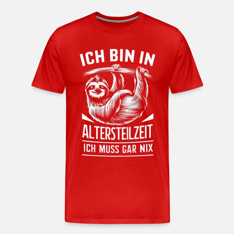 Altersteilzeit ATZ - Männer Premium Bio T-Shirt - Rot