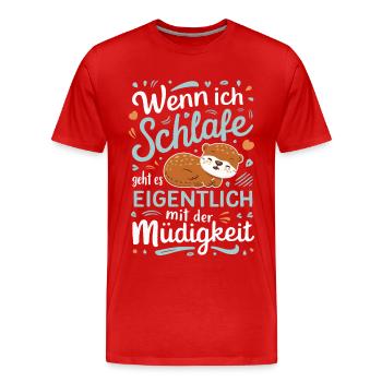 Otter Sea Otter - Men's Premium Organic T-Shirt - red - Front - Damien (186cm)