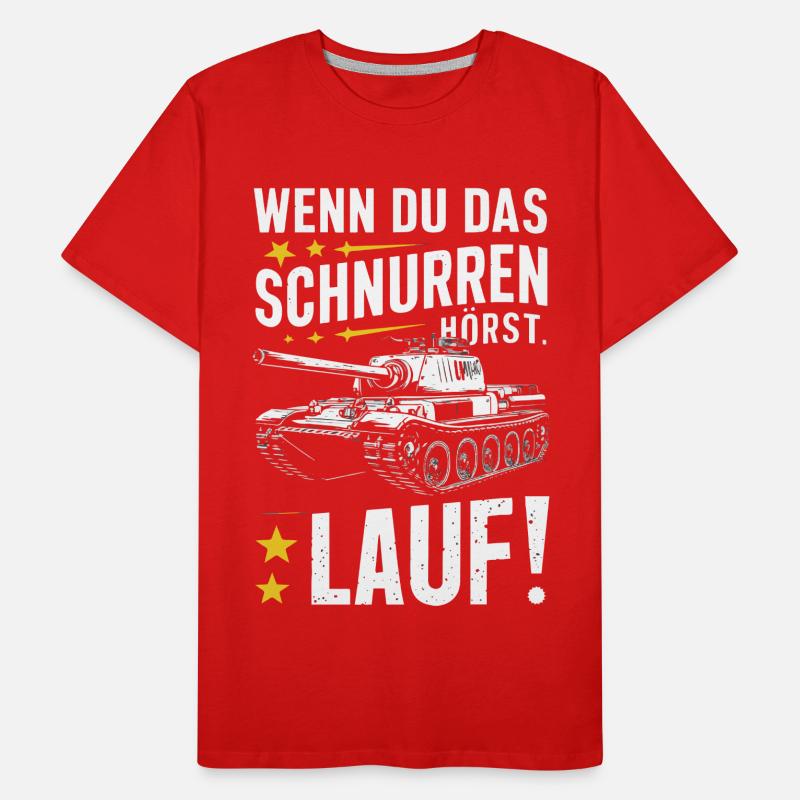 Panzer Kampfpanzer Panzerkampfwagen Panzerfahrer Männer Premium Bio T-Shirt