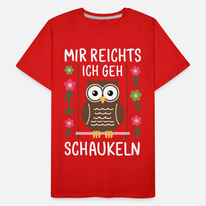Nachteule Eule Eulen Vogel Männer Premium Bio T-Shirt