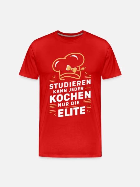 Cook Chef - Men's Premium Organic T-Shirt - red