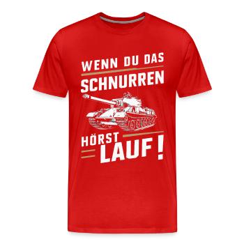 Chars Chars de combat principaux Chars de char Chars Pilotes de chars - T-shirt bio Premium Homme - rouge - Devant - Damien (186cm)