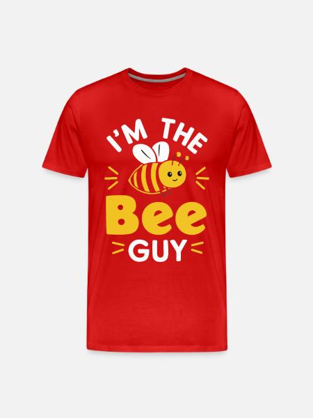 honey bee, beekeeper, bee, bee - Men's Premium Organic T-Shirt - red