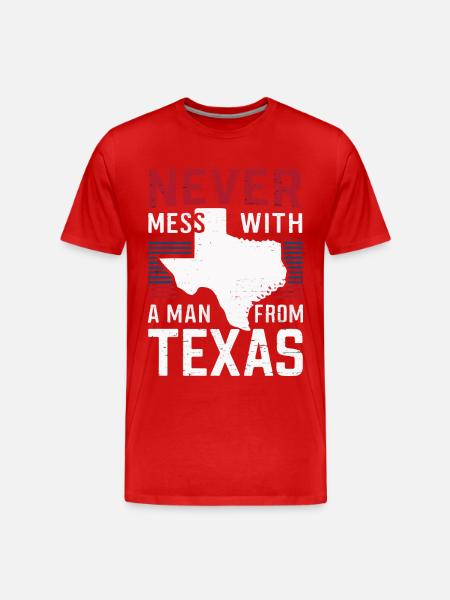 Texas State Texans Texas - Men's Premium Organic T-Shirt - red
