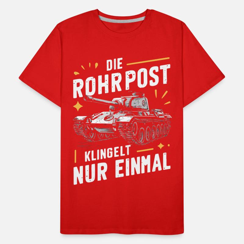 Chars Chars principaux Chars de combat Chars Chars Pilotes de chars T-shirt bio Premium Homme