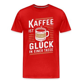 Café Café Buveurs de café Amateurs de café - T-shirt bio Premium Homme - rouge - Devant - Damien (186cm)