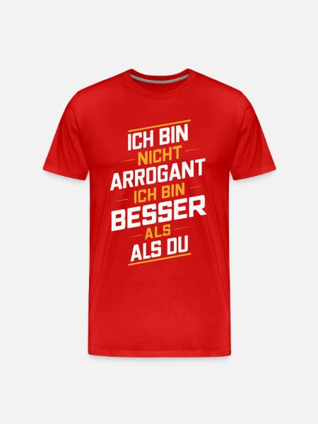 Sarcasm Irony Funny Sarcastic Sayings - Men's Premium Organic T-Shirt - red