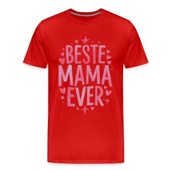 Mom, Mother's Day, Mother, Mother, Parent, Mom - Men's Premium Organic T-Shirt - red - Front - Damien (186cm)