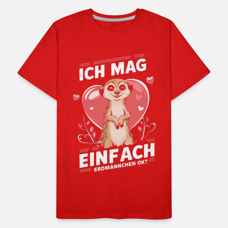 Erdmännchen Scharrtier Tier Männer Premium Bio T-Shirt