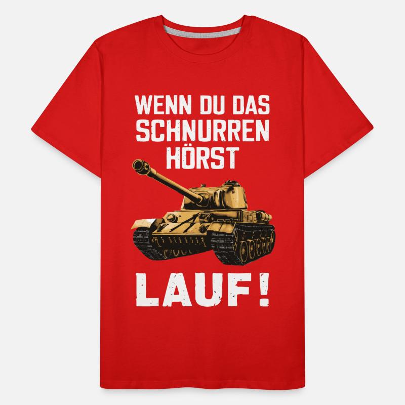 Panzer Kampfpanzer Panzerkampfwagen Panzerfahrer Männer Premium Bio T-Shirt