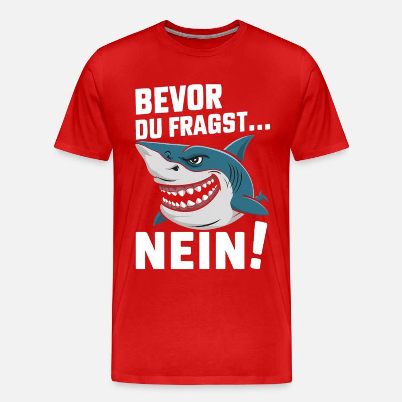 Requin Requin Requins Requin - T-shirt bio Premium Homme - rouge