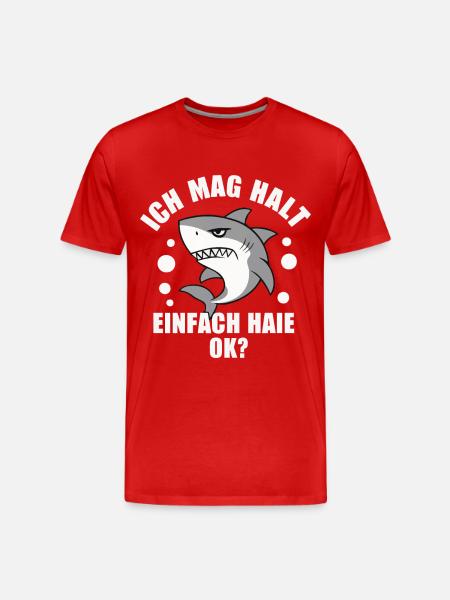Requin Requin Requins Requin - T-shirt bio Premium Homme - rouge