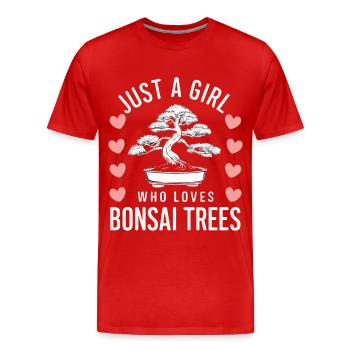 Bonsaï Bonsaï japonais - T-shirt bio Premium Homme - rouge - Devant - Damien (186cm)