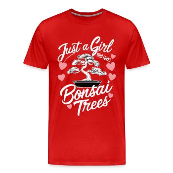 Bonsaï Bonsaï japonais - T-shirt bio Premium Homme - rouge - Devant - Damien (186cm)