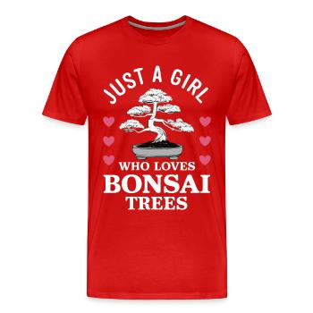 Bonsaï Bonsaï japonais - T-shirt bio Premium Homme - rouge - Devant - Damien (186cm)