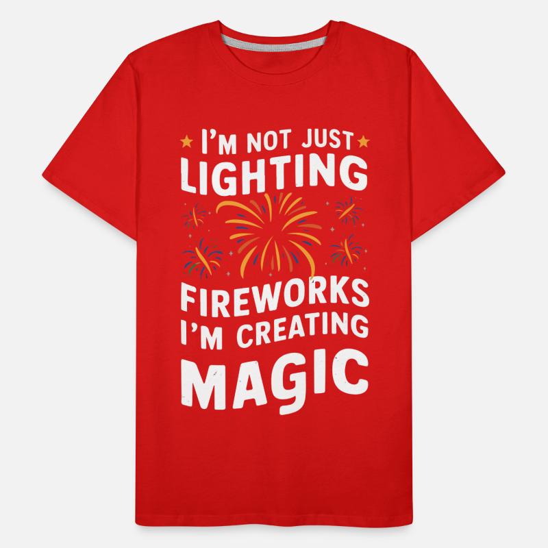 Pyrotechnics Fireworks Pyrotechnics Men's Premium Organic T-Shirt