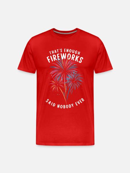 Pyrotechnics Fireworks Pyrotechnics - Men's Premium Organic T-Shirt - red