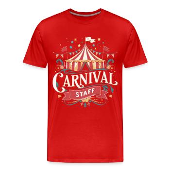 Circus Carnival Carnival - Men's Premium Organic T-Shirt - red - Front - Damien (186cm)