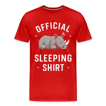 Rhinocéros Rhinocéros - T-shirt bio Premium Homme - rouge - Devant - Damien (186cm)