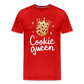 Cookies Cookie Keks Kekse Schokolade - Männer Premium Bio T-Shirt - Rot - Vorne - Damien (186cm)