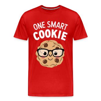 Cookies Cookie Keks Kekse Schokolade - Männer Premium Bio T-Shirt - Rot - Vorne - Damien (186cm)