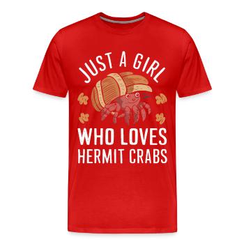 Crabe Crabe Crabe Crabe Crabe Crabe - T-shirt bio Premium Homme - rouge - Devant - Damien (186cm)