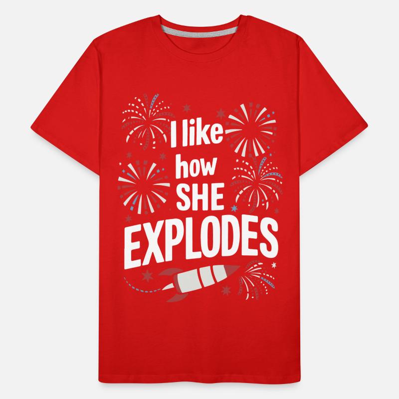 Pyrotechnics Fireworks Pyrotechnics Men's Premium Organic T-Shirt