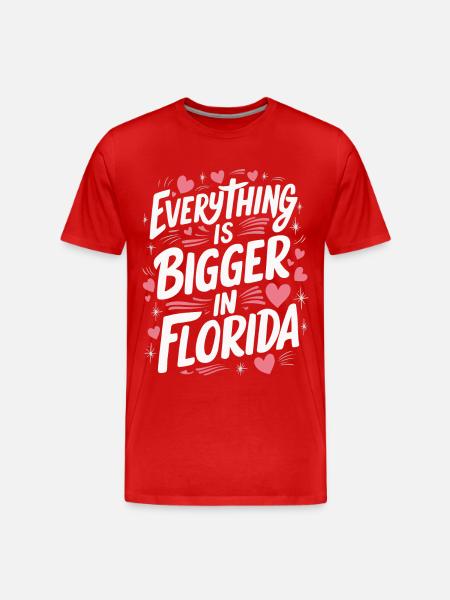 Florida USA America Seed - Men's Premium Organic T-Shirt - red