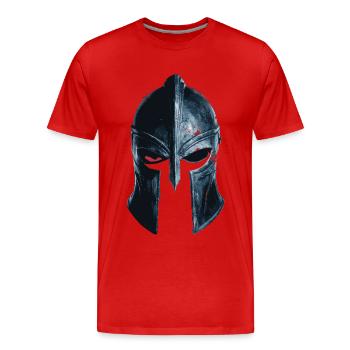 Crusader Knights Templar Middle Ages - Men's Premium Organic T-Shirt - red - Front - Damien (186cm)