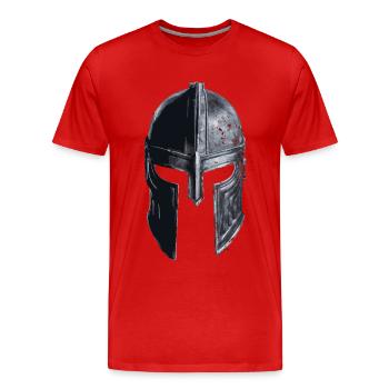 Crusader Knights Templar Middle Ages - Men's Premium Organic T-Shirt - red - Front - Damien (186cm)