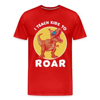 Speech Therapist Speech Therapy - Men's Premium Organic T-Shirt - red - Front - Damien (186cm)