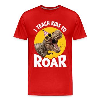 Speech Therapist Speech Therapy - Men's Premium Organic T-Shirt - red - Front - Damien (186cm)